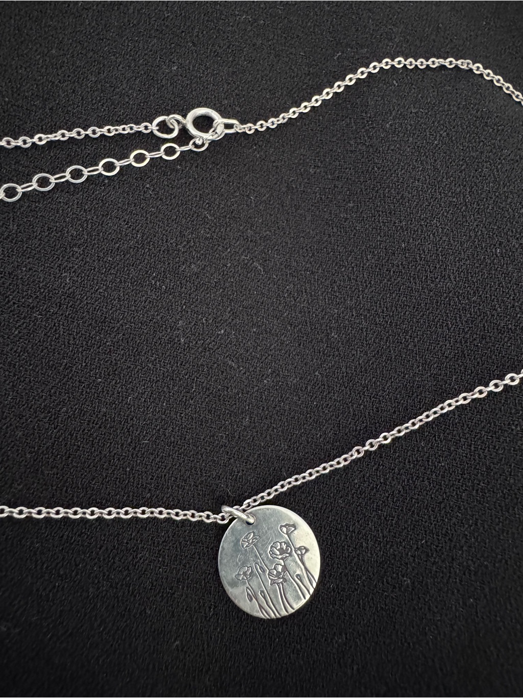 Two Gldn Sterling Silver Floral Necklaces — image 7 of 8